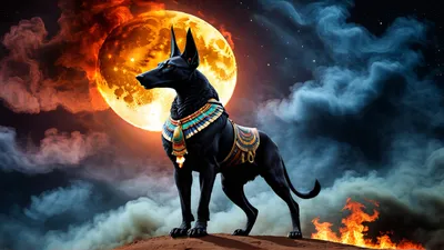 Anubis Illustration Vector Hd Images, Anubis Dog Vector Illustration,  Aggressive, Ancient, Animal PNG Image For Free Download