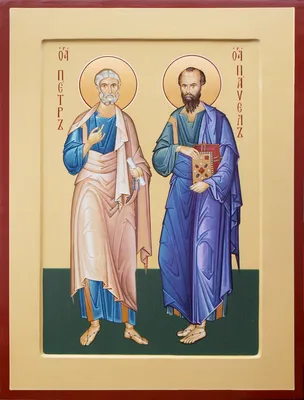 Святые апостолы Петр и Павел - Икона из янтаря купить с доставкой Киев ||  Магазин Иконный Двор