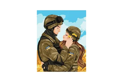 ᐉ Картина по номерам патриотическая Любовь победит ©krizhanskaya 40х50  Идейка (KHO2614) - купить на 