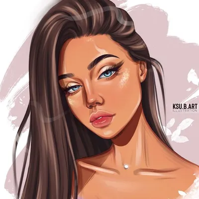 Аватарка для инстаграма/Avatar for instagram | Pop art girl, Illustration  art girl, Digital portrait art