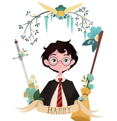 Harry | "Harry Potter" | Иллюстрации гарри поттер, Искусство серфинга, Гарри  поттер рисунки