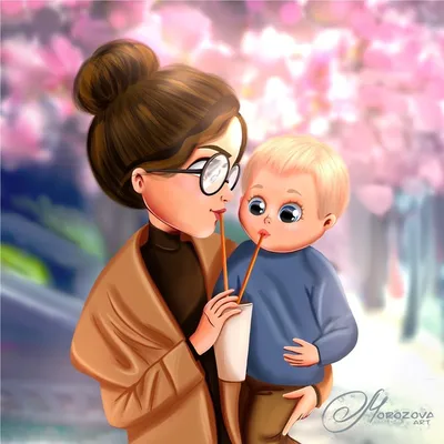 Идеи на тему «Мама и сын» (44) | семья иллюстрация, рисунки, иллюстрации