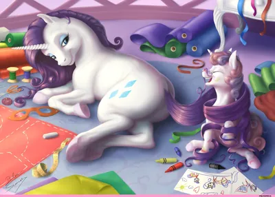 A Pleasant Interruption" / my little pony :: фэндомы :: mlp art :: mane 6  :: Rarity :: minor :: CMC :: Sweetie Belle :: mlp реализм - JoyReactor