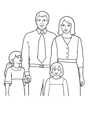 Family graphic hand-drawn sketch Royalty Free Vector Image