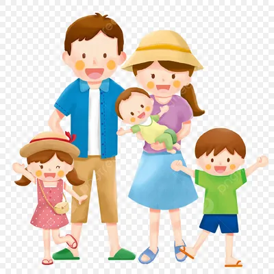 Happy family clipart