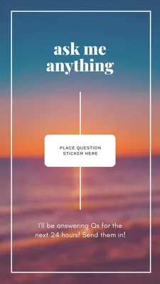 White Ask Me Personal Instagram Story - Templates by Canva