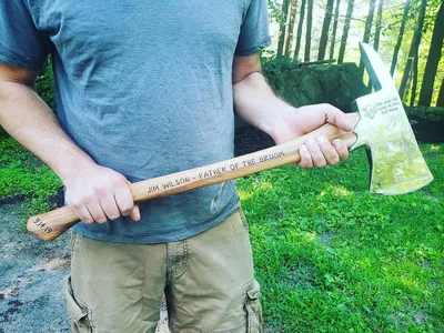 16th Century German Silver Battle Axe