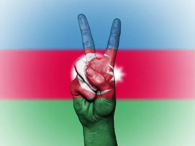 Флаг Азербайджана, 1х2м (id 101621845), купить в Казахстане, цена на 