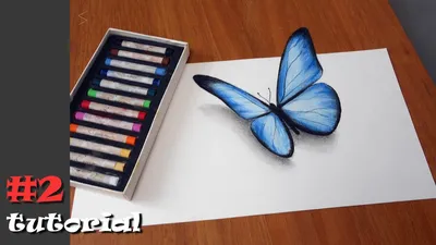 Бабочка 5 - шаблон трафарет для 3Д ручки