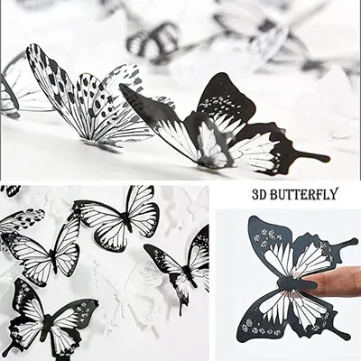 DaMaNi Бабочки декоративные для интерьера 3д