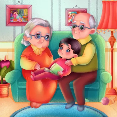 Бабушки и дедушки, как бабушка и дедушка с вашим внуком Стоковое  Изображение - изображение насчитывающей положительно, ребенок: 187402055