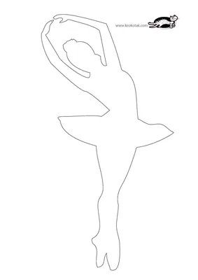 Балерина из бумаги: шаблоны для вырезания, распечатать силуэт в картинках
