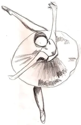 Как Нарисовать БАЛЕРИНУ Карандашом | Очень Лёгкий Рисунок Балерина |  Рисунок Карандашом - YouTube