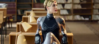 Фото: балерина Анита Пудикова, сыгравшая Близняшек в Atomic Heart, в образе  робота-балерины — Rampaga