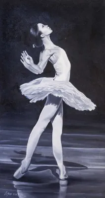 Балерина картина маслом 50 на 60 см – купить онлайн на Ярмарке Мастеров –  QH6P8RU | Картины, Москва