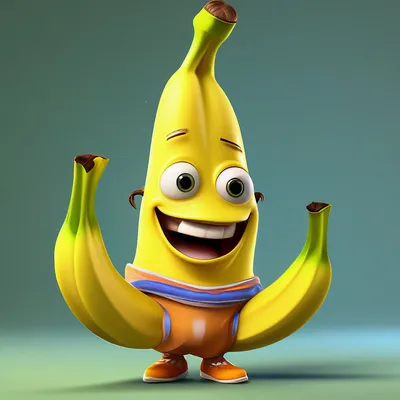 Смешной банан, банан фрукт в трусах…» — создано в Шедевруме