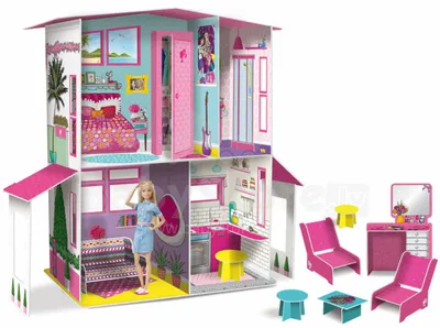 Купить Mattel Barbie Traumhaus mit Zubehor, Маттел Барби Трехэтажный Дом  мечты с аксессуарами, 110 см х 105 см в интернет-магазине   Германия всего за 47 269 руб. в