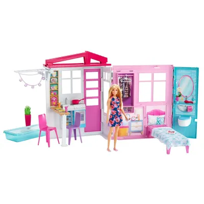 Mattel Barbie Дом Мечты трехэтажный с лифтом, бассейном, горкой и мебелью  GNH53 купить в ОГО! | 326801 | цена | характеристики