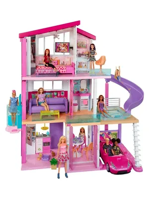 Купить кукольный домик Mattel Barbie Дом мечты FHY73, цены на Мегамаркет