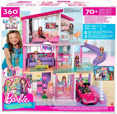 Barbie Дом мечты Барби с бассейном и горкой, GRG93 (id 94478492), купить в  Казахстане, цена на 