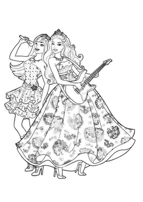 Раскраска Барби | Раскраски Барби (Barbi coloring pages). Раскраски для  девочек Барби