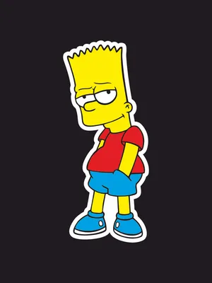 Барт Симпсон играет на приставки» — создано в Шедевруме