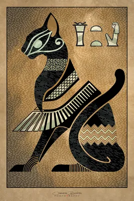 Bastet" Art Print for Sale by amandablatch | Redbubble