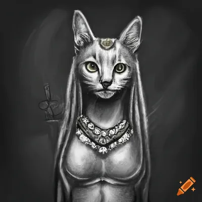 Bastet Cat Black Med 8" – Beyond King Tut