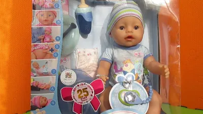 Распаковка мальчика Беби Бон/Baby Born interactive doll boy Zapf Creation  822012 Unboxing - YouTube