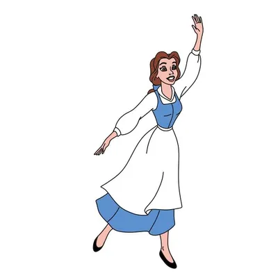 Belle Drawing Tutorial - How to draw Belle step by step