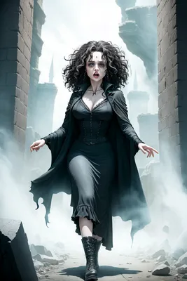 Иллюстрация Bellatrix Lestrange. Беллатриса Лестрейндж. |