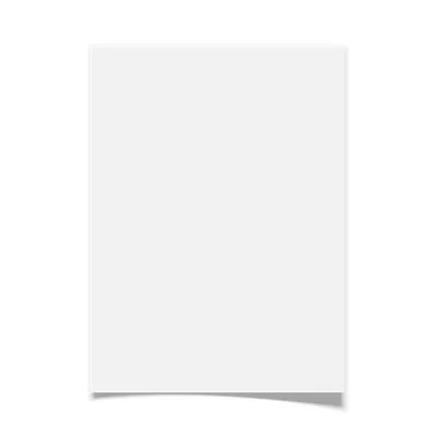 Белый лист бумаги формата а4, изолированные на белом фоне с обтравочный  контур | Премиум Фото