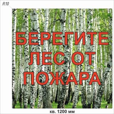 В-08 Берегите лес от пожара | Производственная компания «Стандарт»