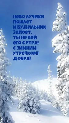 Открытки "С Добрым Зимним Утром!" скачать бесплатно (745 шт.)