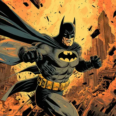 Batman Gotham City - DC Comics Art By Thomas Kinkade Studios – Disney Art  On Main Street