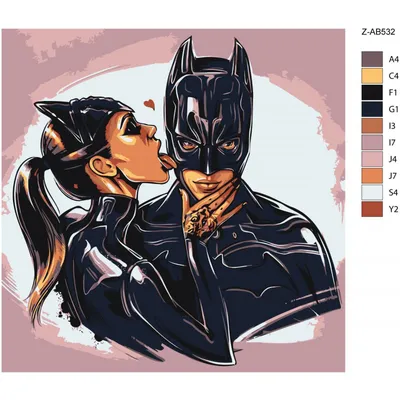 Картина по номерам Бэтмен и женщина кошка, Babylon, VP1329 - описание,  отзывы, продажа | CultMall