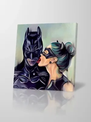 Cat Woman and Batmen | Кошка бэтмен, Винтажные плакаты, Иллюстрации арт