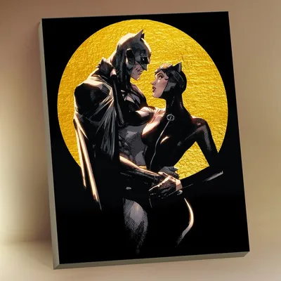 Купить картина по номерам Paintboy Бэтмен и женщина-кошка, 40x50 см, цены  на Мегамаркет | Артикул: 600000324505