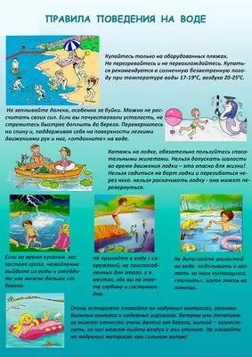 Безопасность на воде летом картинки