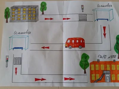 Выставка рисунков «Мой безопасный путь в школу» | МАОУ СОШ г. Нестерова  имени В. И. Пацаева