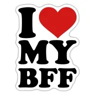 BFF - Pink Heart" Poster for Sale by KarolinaPaz | Redbubble