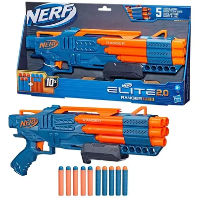 Бластер Nerf Elite 2.0 F4186 Рэнджер PD-5 - купить с доставкой по выгодным  ценам в интернет-магазине OZON (1317509842)