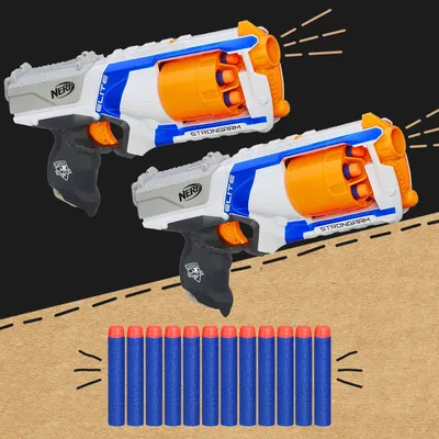 Набор бластеров Hasbro Nerf Elite 2.0 Stockpile Pack, с 10 стрелами, 3 шт.  (F5031) купить в Киеве, Украине | MAUDAU: цена, отзывы, характеристики