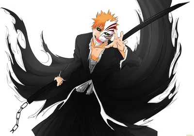 Обои Аниме Bleach, обои для рабочего стола, фотографии аниме, bleach,  маска, крик, банкай, парень, куросаки, рыжий, ичиго, гецуга, блич, пустой  Обои для рабочего стола, скачать обои картинки заставки на рабочий стол.