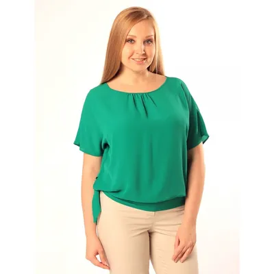 Блузка #БШ1802, цвет фуксия - купить женские блузки оптом