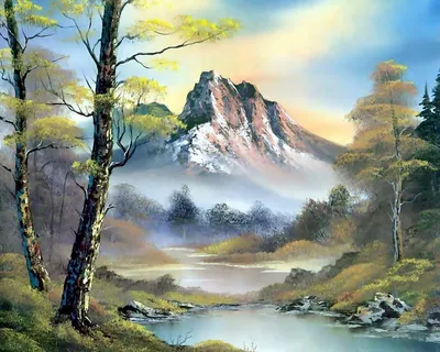 Работы художника Bob Ross (82 работ) » Картины, художники, фотографы на  Nevsepic