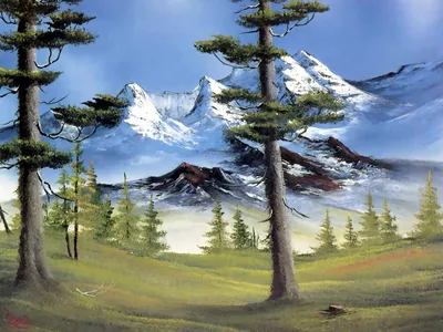 Работы художника Bob Ross (82 работ) » Картины, художники, фотографы на  Nevsepic