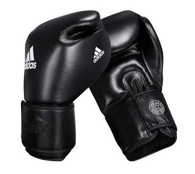 Купить Перчатки боксерские Muay Thai Gloves 300 черно-белые adiTP300 🚩 в  интернет-магазине в Москве COMBATMARKT