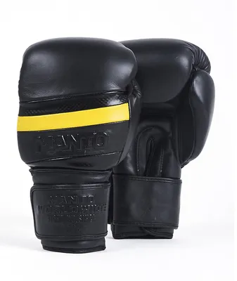 Купить БОКСЕРСКИЕ ПЕРЧАТКИ MANTO BOXING GLOVES CARBON в черном цвете