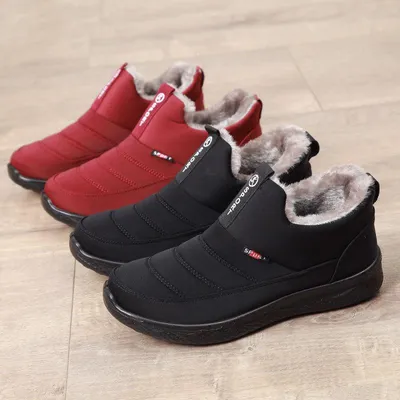 Купить 2023 зимние теплые хлопковые ботинки, внешняя торговля, нескользящие большие  зимние сапоги, модная хлопковая обувь с пересечением границ | Joom